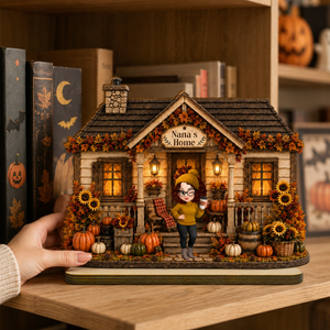 Personalized Harvest Home Wood Plaque, Custom Fall Pumpkin Shelf Display, Thanksgiving Gift For Family, Cozy House Decor, Autumn Table Sign