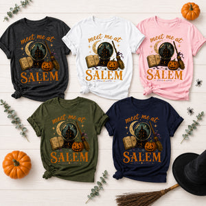 Meet Me At Salem , Witchy Halloween T-Shirt , Vintage Spooky Season