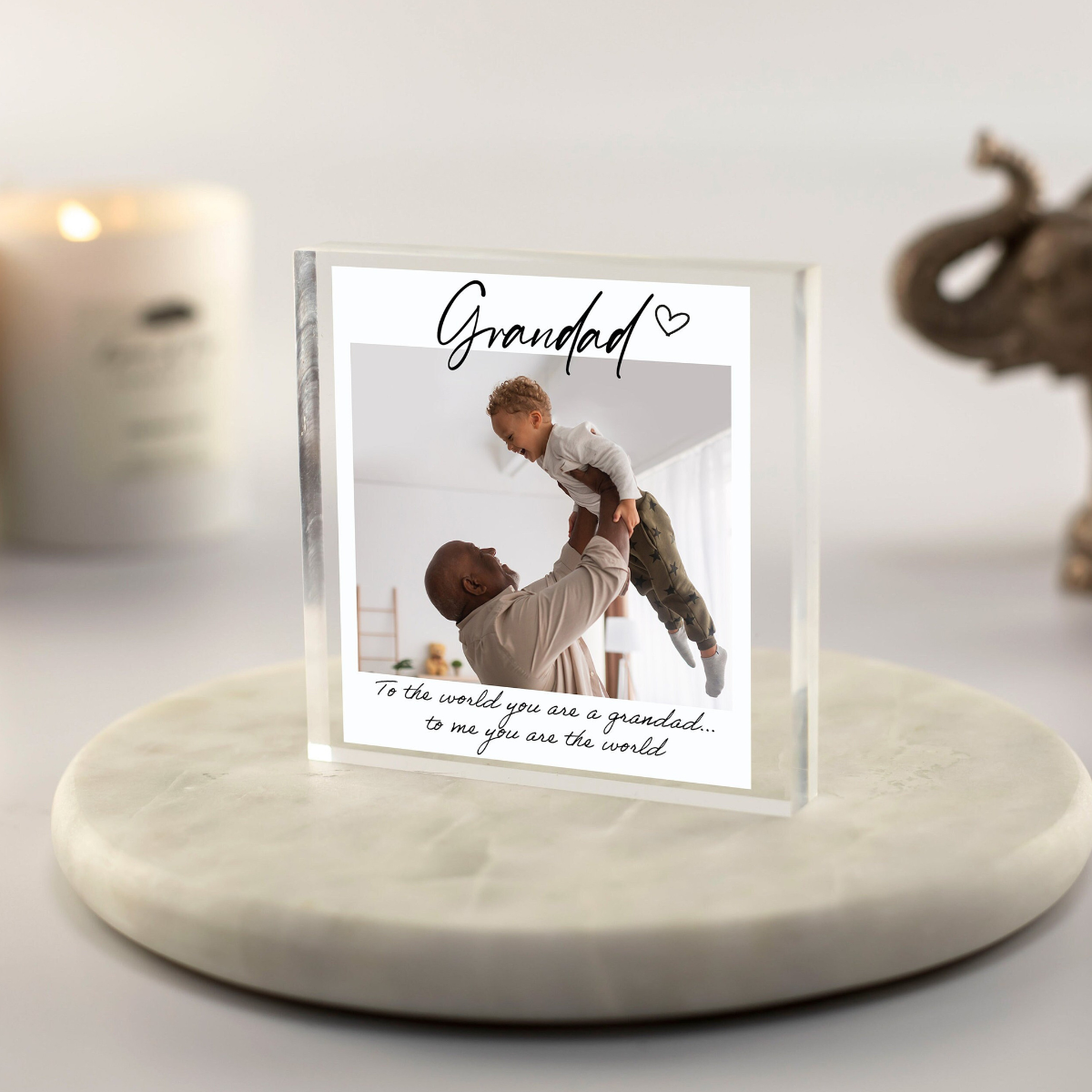 Grandad Gifts, Photo Gift For Grandad, Gift from Grandkids, Birthday Present, Grandpa Custom Photo Print, Fathers day Gifts Keepsakes