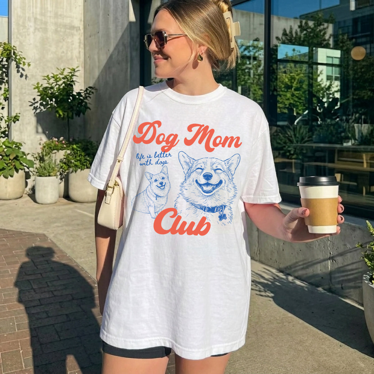 Cat Mom Dog Mom Club - Personalized Shirt Gift For Cat Mom, Funny Dog Cat Shirt, Dog Cat Lover Shirt, New Dog Cat Mom Shirt, Fur Mama