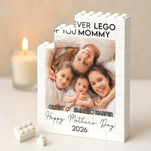 Personalized Mother's Day Gift For Mom, Custom Photo Building Block, Mommy And Me Puzzle Block, Custom Brick Figures from Photo, Gamer Mom