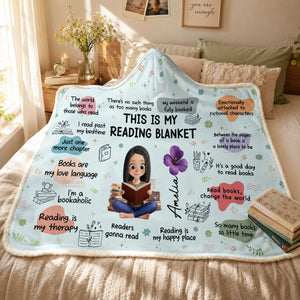 Custom Affirmation Snuggle Blanket, Hoodie Blanket - Personalized Christmas Bookish Gifts For Book Lovers