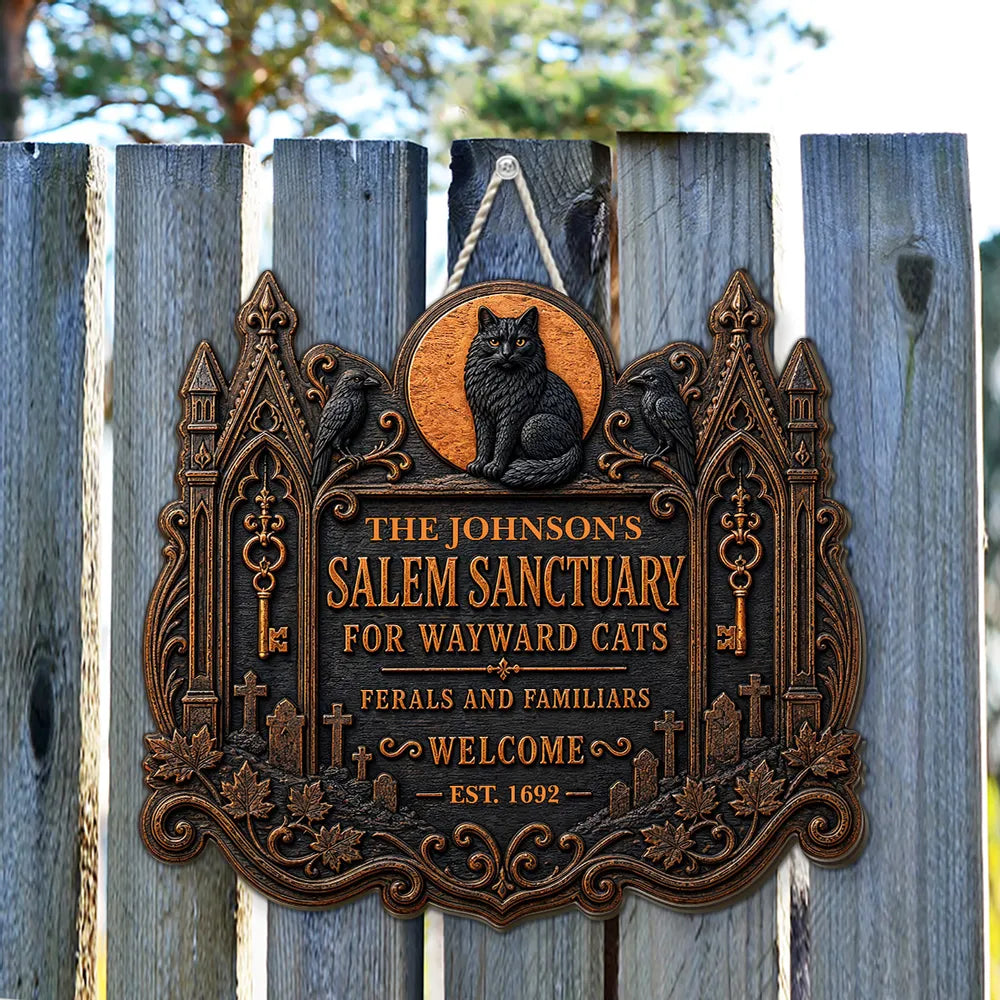 Welcome To Salem - Personalized 2-Layered Wood Sign