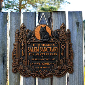 Welcome To Salem - Personalized 2-Layered Wood Sign