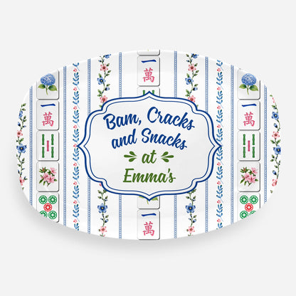 Bams Craks & Snacks Grill Plate - Personalized Mahjong Gifts for Friends