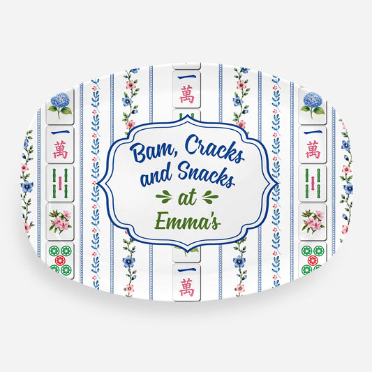 Bams Craks & Snacks Grill Plate - Personalized Mahjong Gifts for Friends
