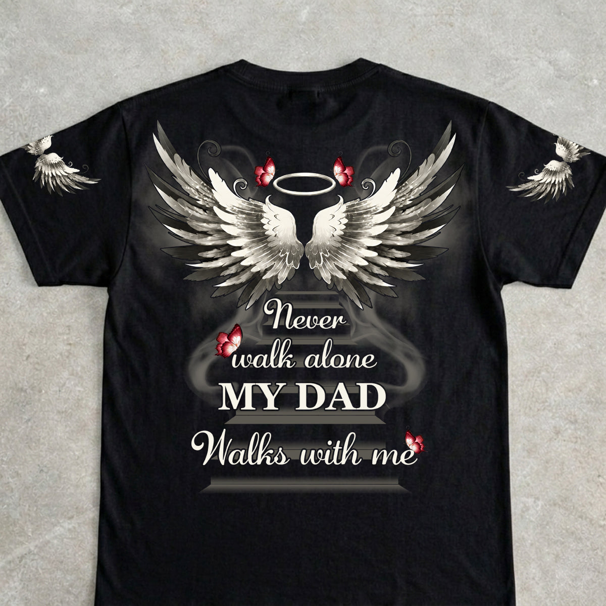 Never Walk Alone - Personalized Memorial T-Shirt