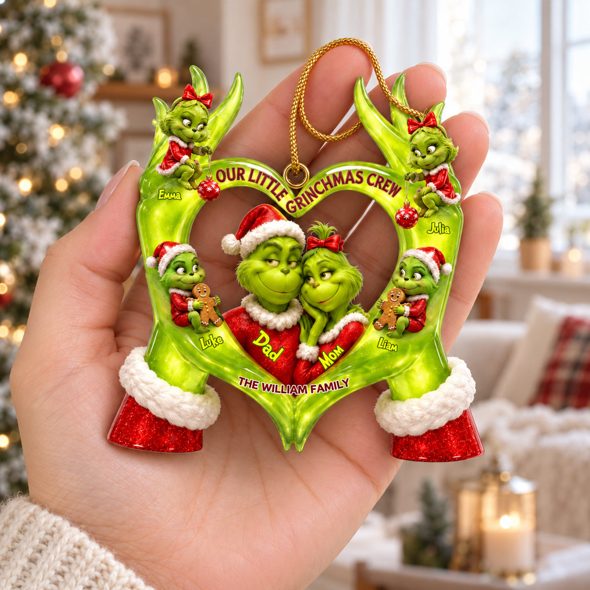 Little Mischief Christmas Ornament - Personalized Gifts For Family