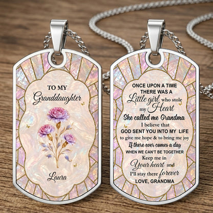 To My Granddaughter Personalized Keychain - Gift For Granddaughter and Birds lovers