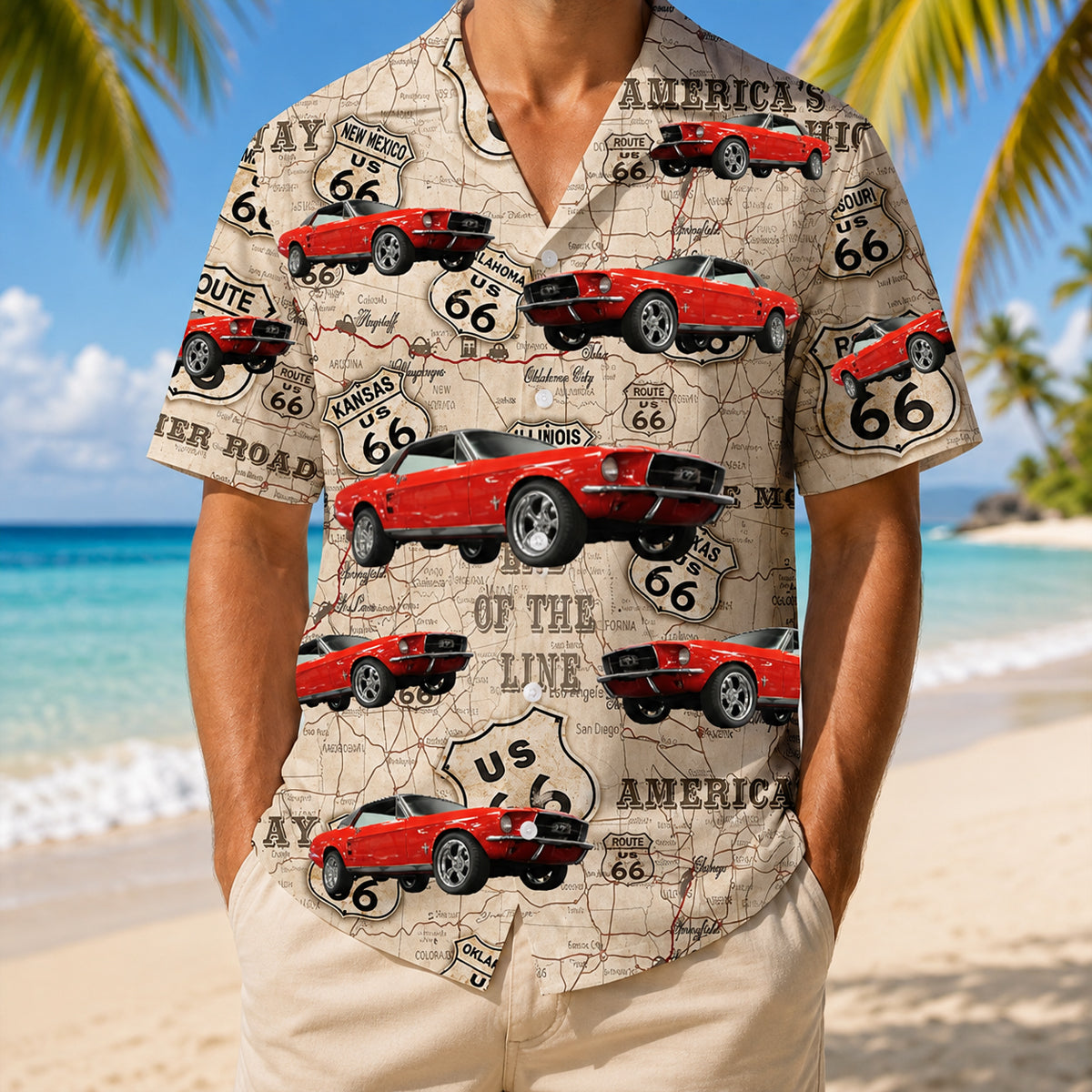Upload Car Photo Hawaiian Shirt