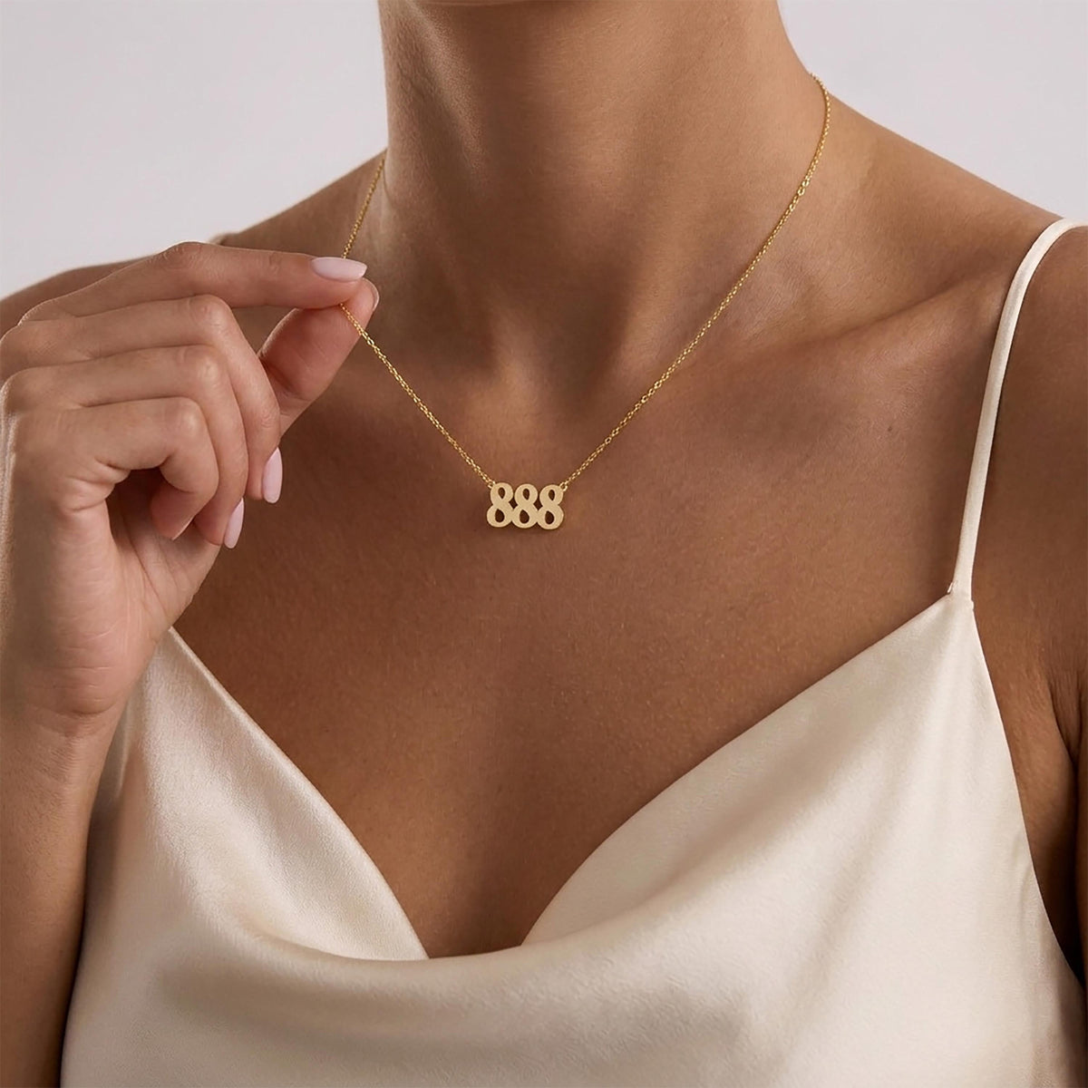 Angel Number Necklace, Good Luck Pendant, Custom Numerology Charm, Lucky Number Jewelry, Protection Gift Necklace