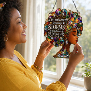 I've Survived Too Many Storms - Personalized Acrylic Suncatcher