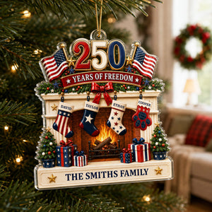 Christmas Love Anchored In Heritage And Pride - Personalized Custom Shaped Acrylic Ornament