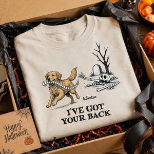 I've Got Your Back Custom Photo Dog Stealing Backbone - Personalized Shirt