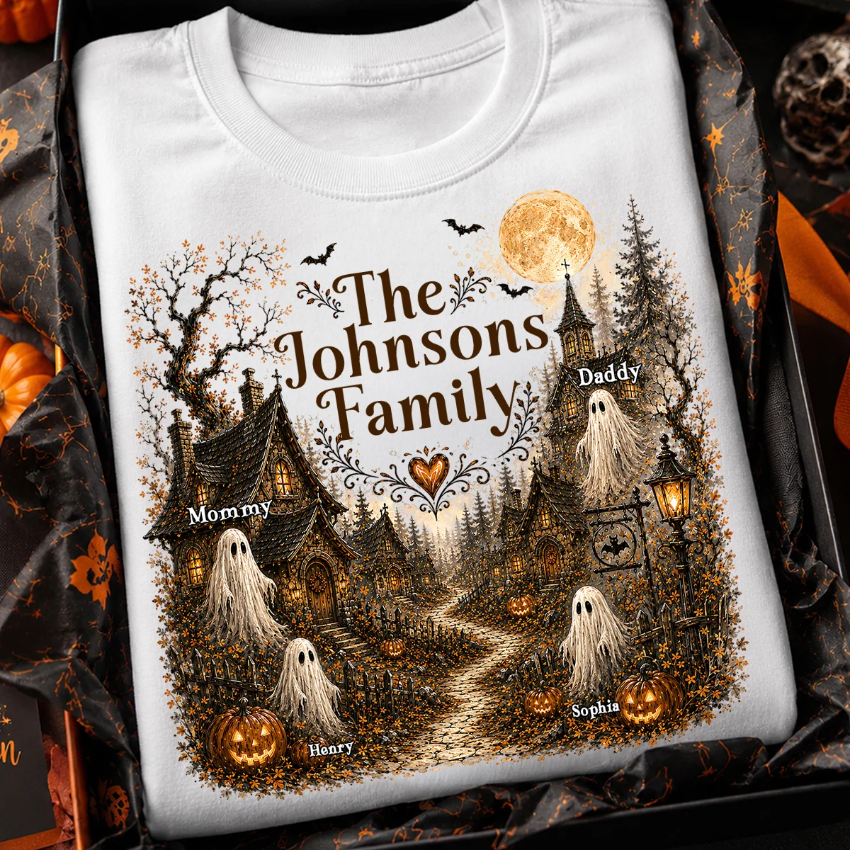 Haunted Village Halloween Family - Personalized Shirt - Halloween Gift For Family