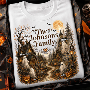 Haunted Village Halloween Family - Personalized Shirt - Halloween Gift For Family