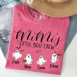 Custom Halloween Grandma Shirt, Grandma Boo Crew Shirt, Grandma's Bootiful Crew Shirt