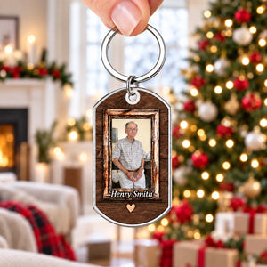 Personalized Photo Keychain - Sympathy Gift For Family - Your Love Remains