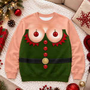 Funny Unisex Ugly Sweatshirt - Personalized Christmas Birthday Gifts For Wife, Daughter, Besties, Sisters, Granddaughter, Grandma, Mom, Yourself