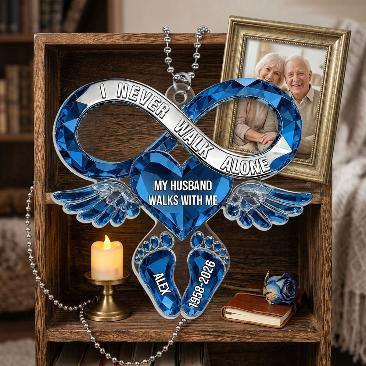 I Never Walks Alone - Personalized Acrylic Shape Ornament