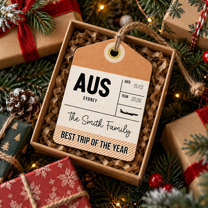 Best Trip Of The Year - Personalized Wooden Ornament