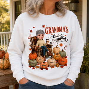 Grandma's Little Pumpkins - Personalized Shirt - Fall Tee for Grandma