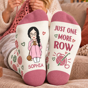 Personalized Crew Socks - Crochet, Knitting Gift For Craft Lovers - Hooked On Crochet