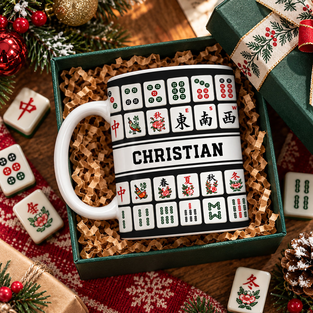 Mahjong Mug - Custom Gifts for Him/Her