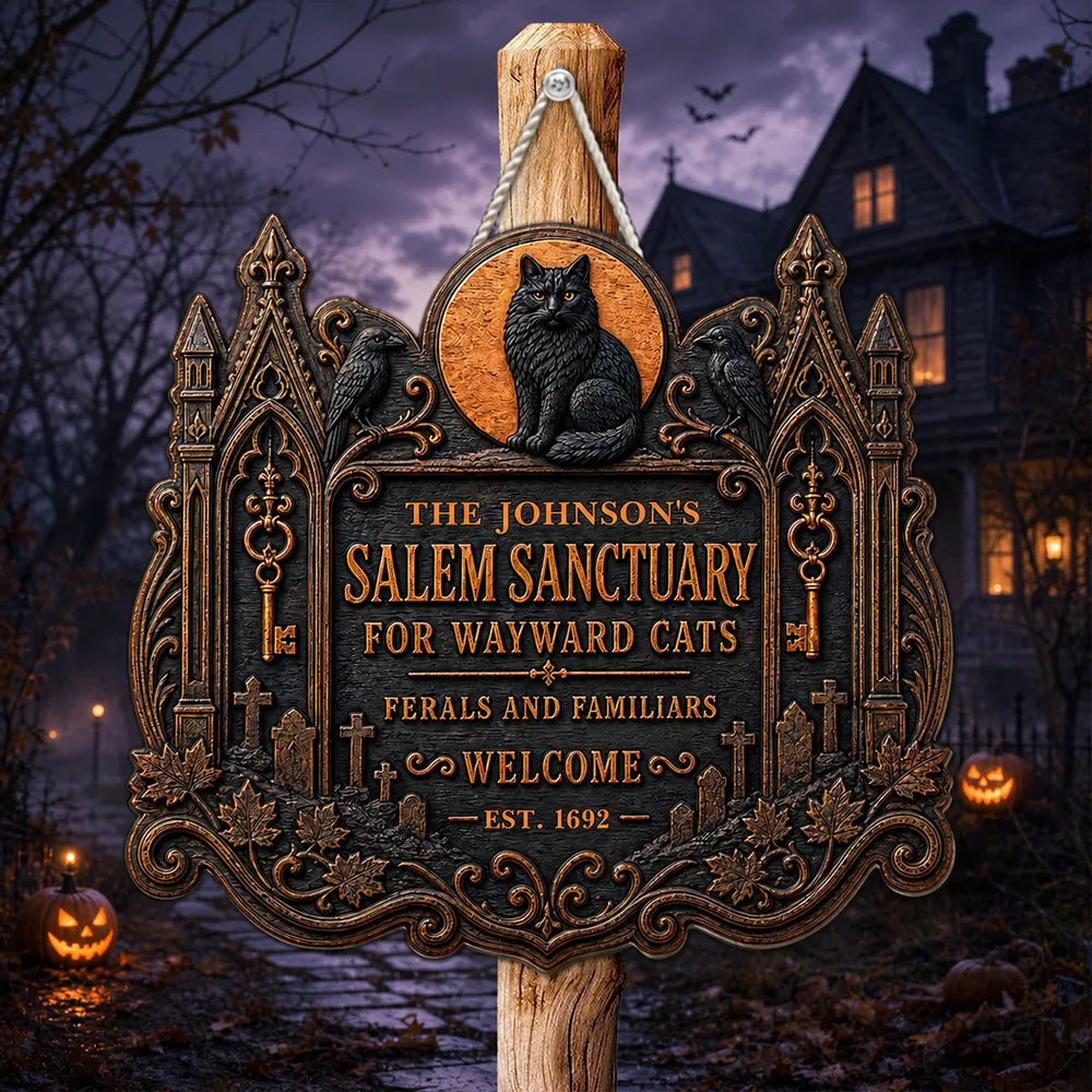 Welcome To Salem - Personalized 2-Layered Wood Sign