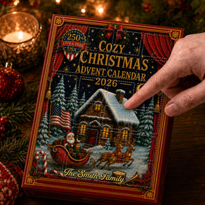 Our Family Christmas Advent Calendar - 24 Day Spirits Countdown, Acrylic Charms Blind Box - Gift For Family