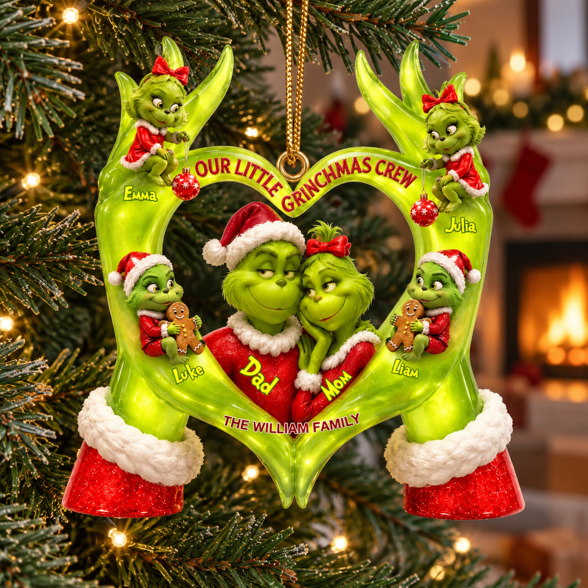 Little Mischief Christmas Ornament - Personalized Gifts For Family