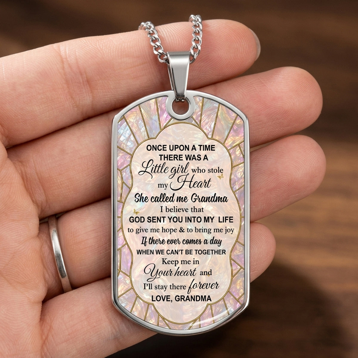 To My Granddaughter Personalized Keychain - Gift For Granddaughter and Birds lovers