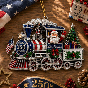 Anniversary Usa Christmas Ornament 2026 - Real 3D Raised Ornament