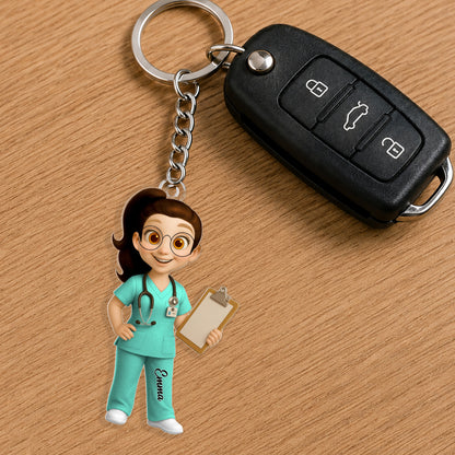 To My Favorite Nurse, Personalized Acrylic Keychain, Gift For Nurses