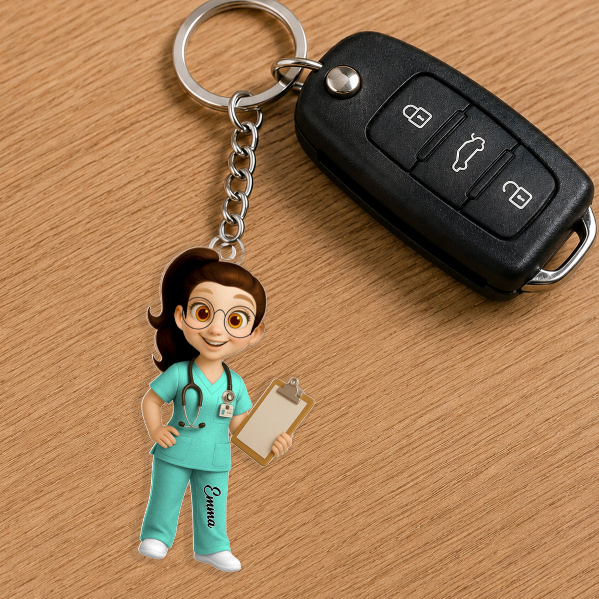 To My Favorite Nurse, Personalized Acrylic Keychain, Gift For Nurses