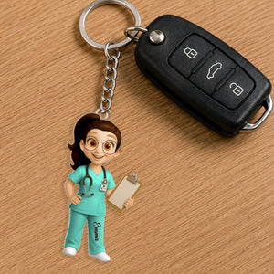 To My Favorite Nurse, Personalized Acrylic Keychain, Gift For Nurses