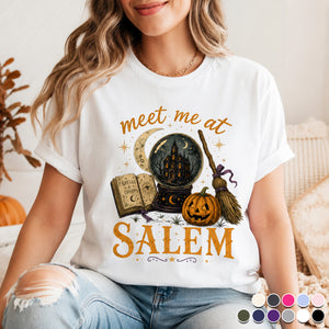 Meet Me At Salem , Witchy Halloween T-Shirt , Vintage Spooky Season