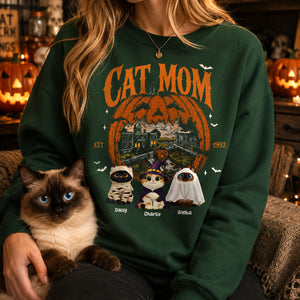 Halloween Cat Town, Cute Fall Shirt, Halloween Cat Tee, Gift For Cat Lovers