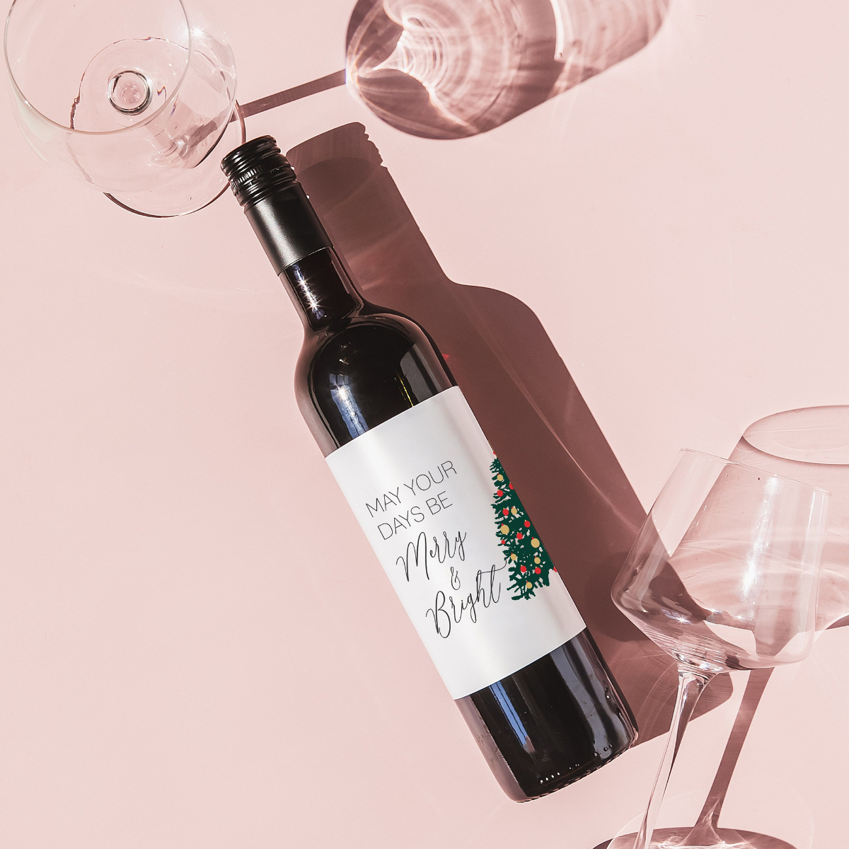 Christmas Wine Label Gift, Holiday Hostess Christmas Decor, Funny Christmas Party Wine Label, Christmas Gift for Mom, White Elephant Label