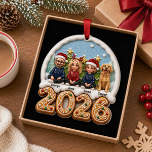 Family 2026 - My Family Christmas - Real 3D Ceramic Ornament
