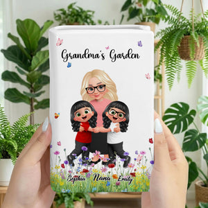 Grandma‘s Garden Flowers - Personalized Ceramic Book Vase
