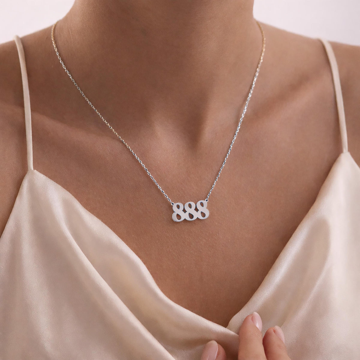 Angel Number Necklace, Good Luck Pendant, Custom Numerology Charm, Lucky Number Jewelry, Protection Gift Necklace