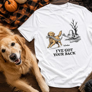 I've Got Your Back Custom Photo Dog Stealing Backbone - Personalized Shirt