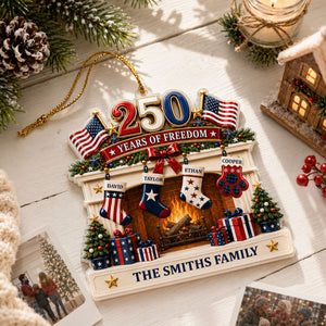 Christmas Love Anchored In Heritage And Pride - Personalized Custom Shaped Acrylic Ornament