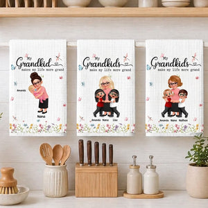 Make Life More Grand With Lovely Kids - Personalized Custom Kitchen Towel
