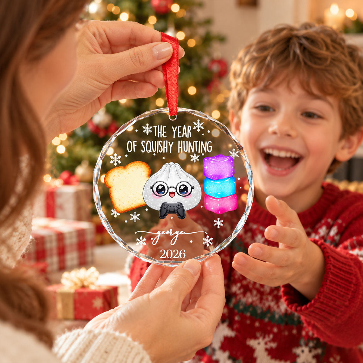 The Year Of Squishy Hunting Christmas Gift For Squishy Hunter - Personalized Ornament