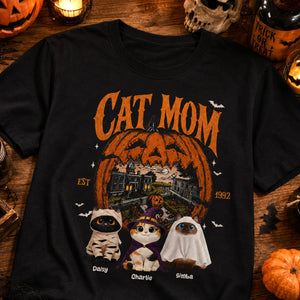 Halloween Cat Town, Cute Fall Shirt, Halloween Cat Tee, Gift For Cat Lovers