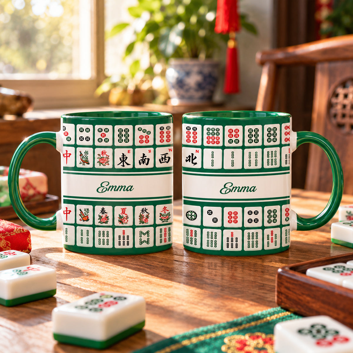 Mahjong Mug - Custom Gifts for Him/Her
