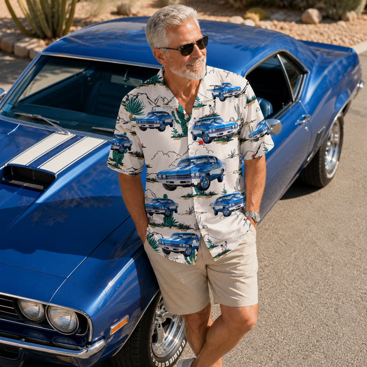 Upload Car Photo Hawaiian Shirt