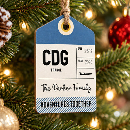 Best Trip Of The Year - Personalized Wooden Ornament